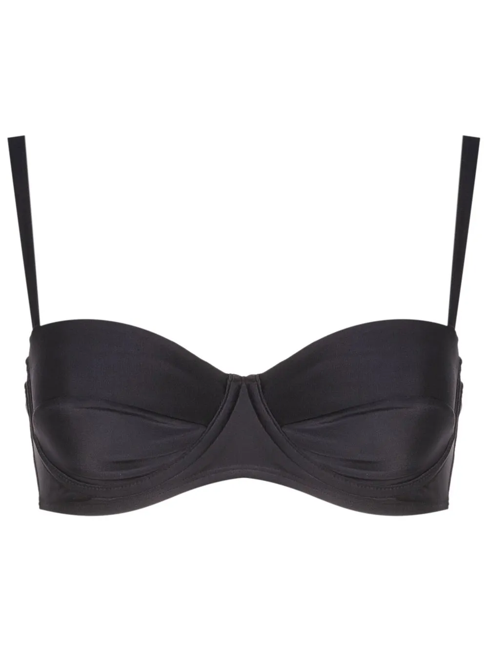 

Lenny Niemeyer top de bikini con media copa - Negro