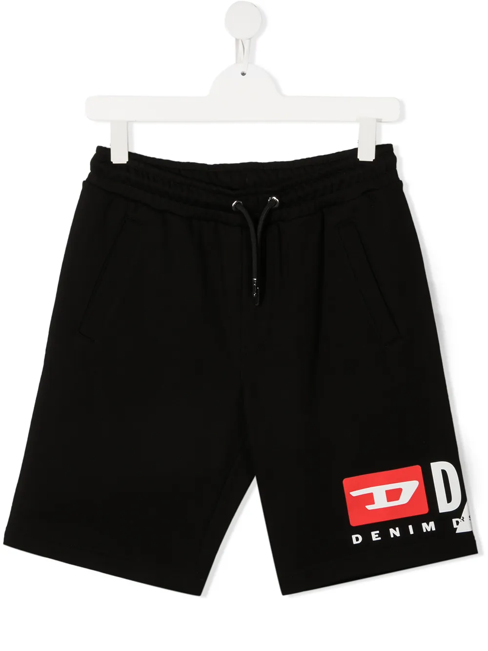 

Diesel Kids pants con logo estampado - Negro