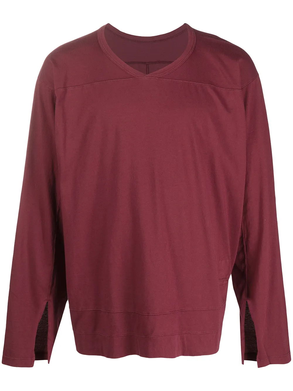 

Rick Owens DRKSHDW panelled cotton sweatshirt - Red