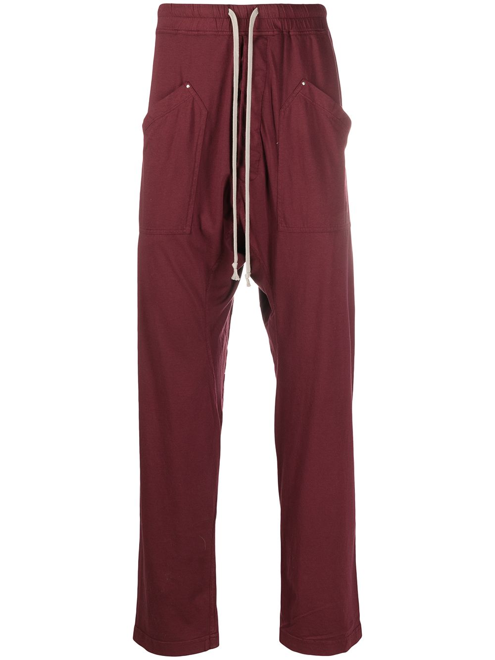 

Rick Owens DRKSHDW drop-crotch track trousers - Red