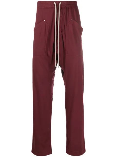 Rick Owens DRKSHDW drop-crotch track trousers