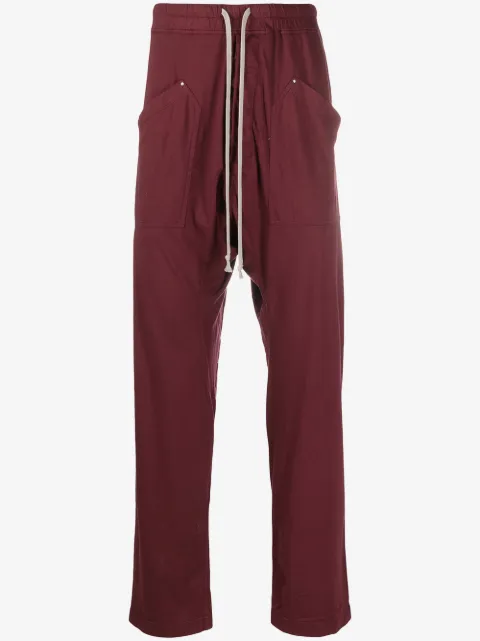 Rick Owens DRKSHDW Pantaloni sportivi con cavallo basso