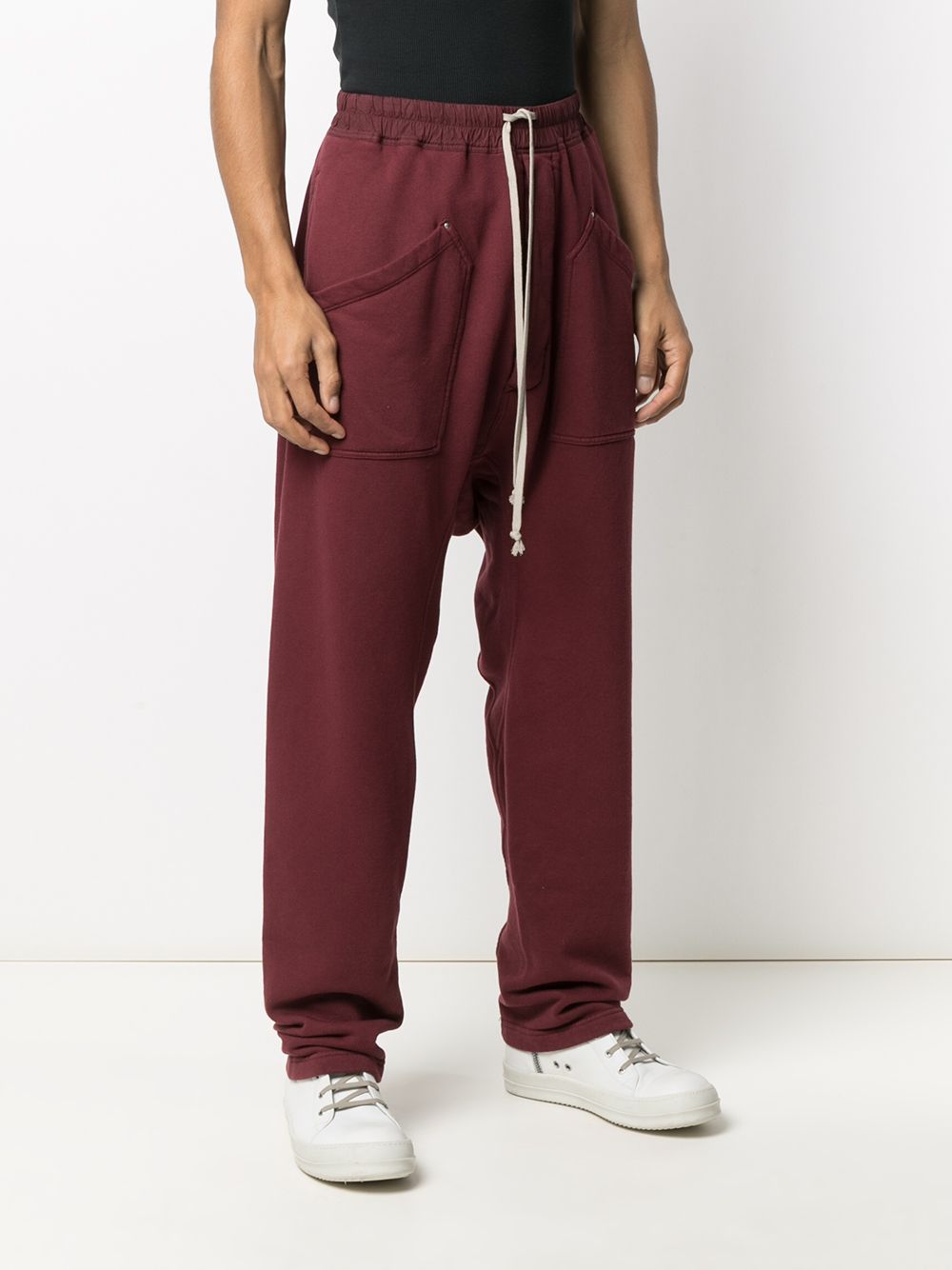 Rick Owens Drkshdw Drop Crotch Track Trousers Farfetch 