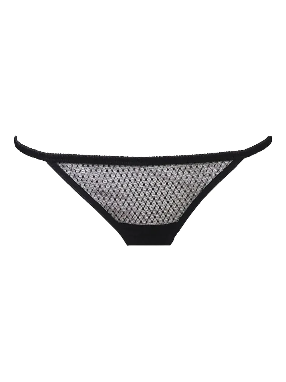Love Stories Mesh-lace Briefs In Black