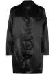 Image 1 of Y/Project single-breasted satin overcoat