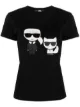 Image 1 of Karl Lagerfeld Karl and Choupette Ikonik T-shirt