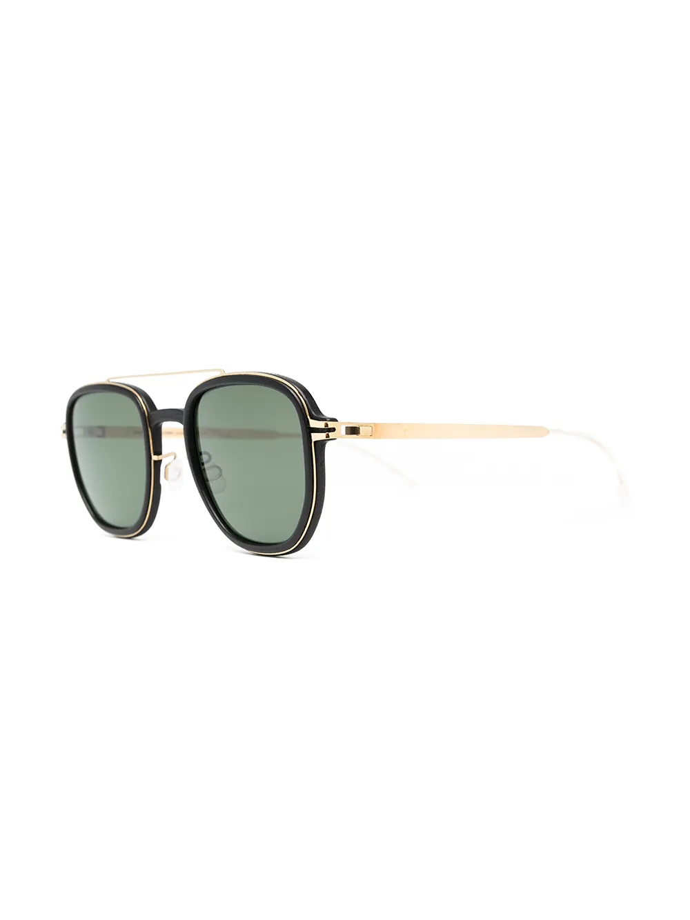 Mykita Zonnebril met rond montuur - Zwart