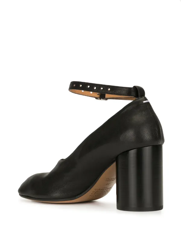 Maison Margiela Tabi Leather Mary Jane Pumps - Farfetch