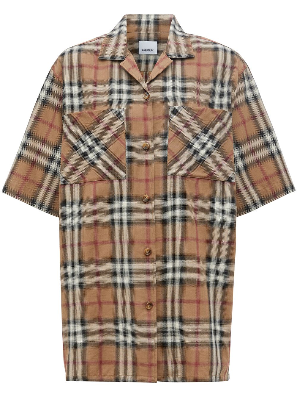 фото Burberry рубашка в клетку vintage check с эффектом омбре