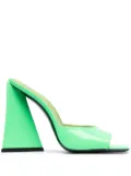The Attico Devon patent leather sandals - Green