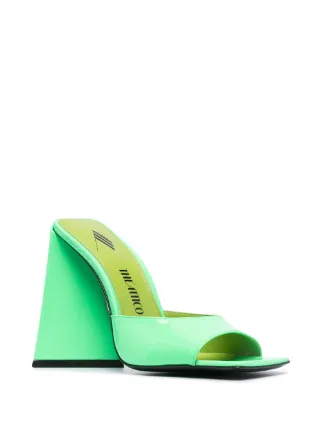 Shop Green The Attico Devon Patent Leather Mules With Express Delivery Farfetch Shop designer items by the attico online. attico