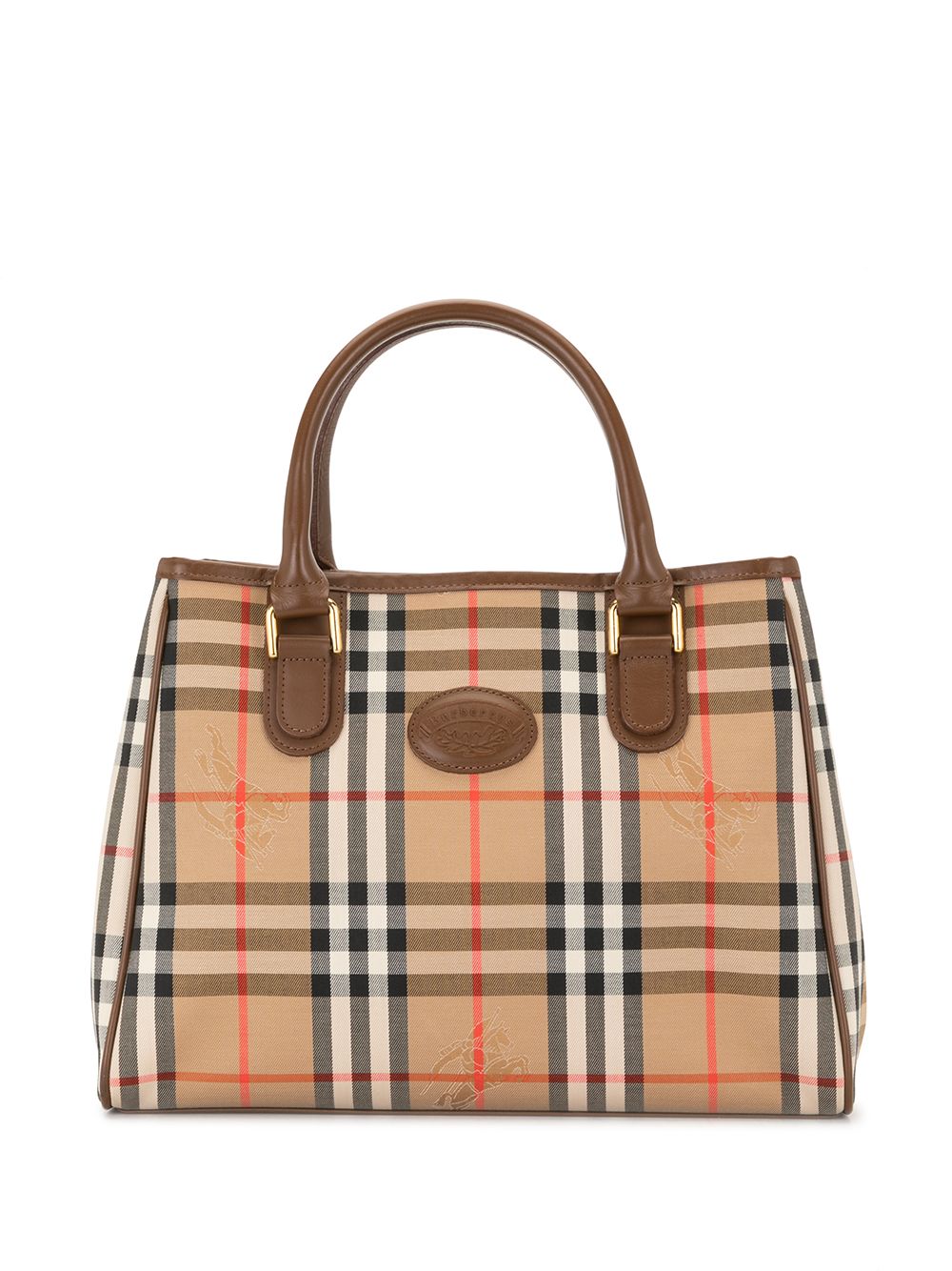 фото Burberry pre-owned сумка-тоут в клетку nova check