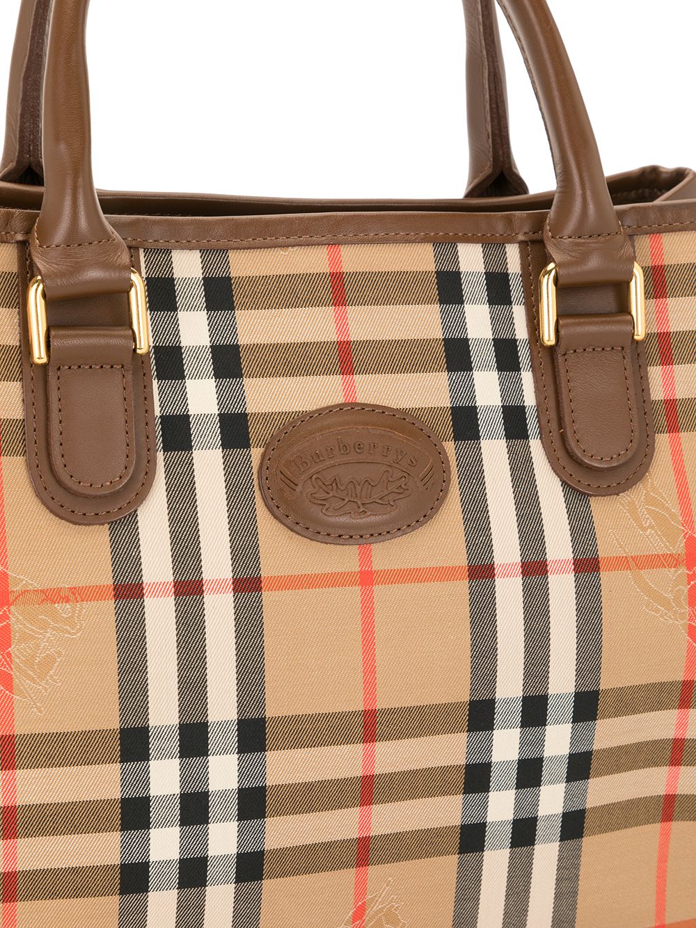 фото Burberry pre-owned сумка-тоут в клетку nova check