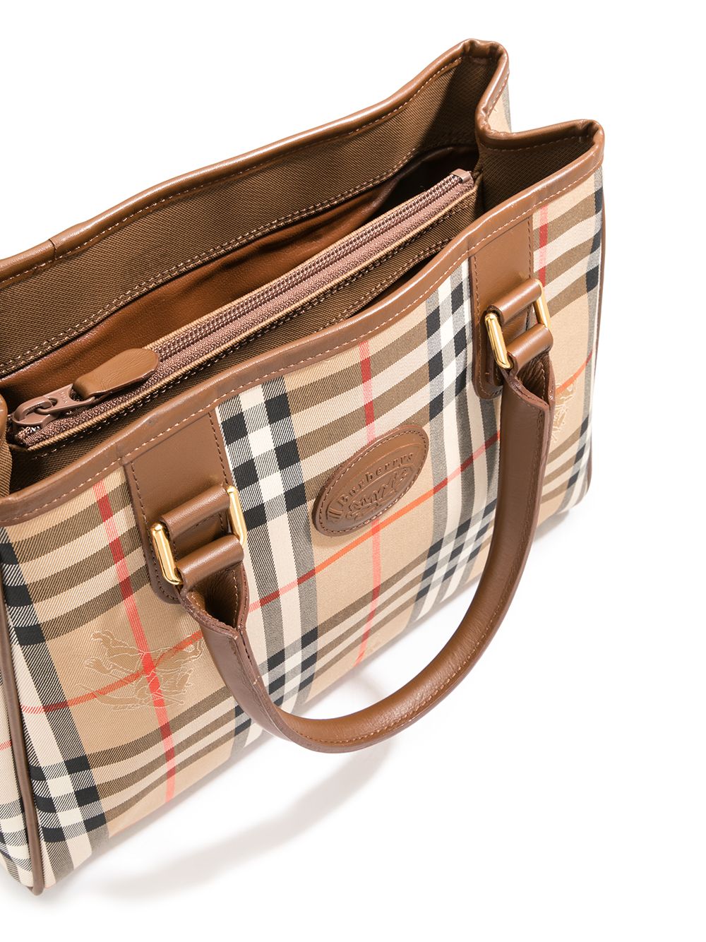 фото Burberry pre-owned сумка-тоут в клетку nova check