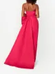 Carolina Herrera bow-embellished strapless gown