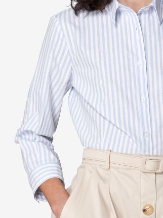 three-quarter sleeved striped shirt展示图