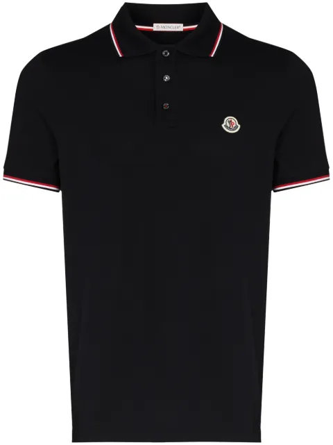 Moncler logo-patch polo shirt