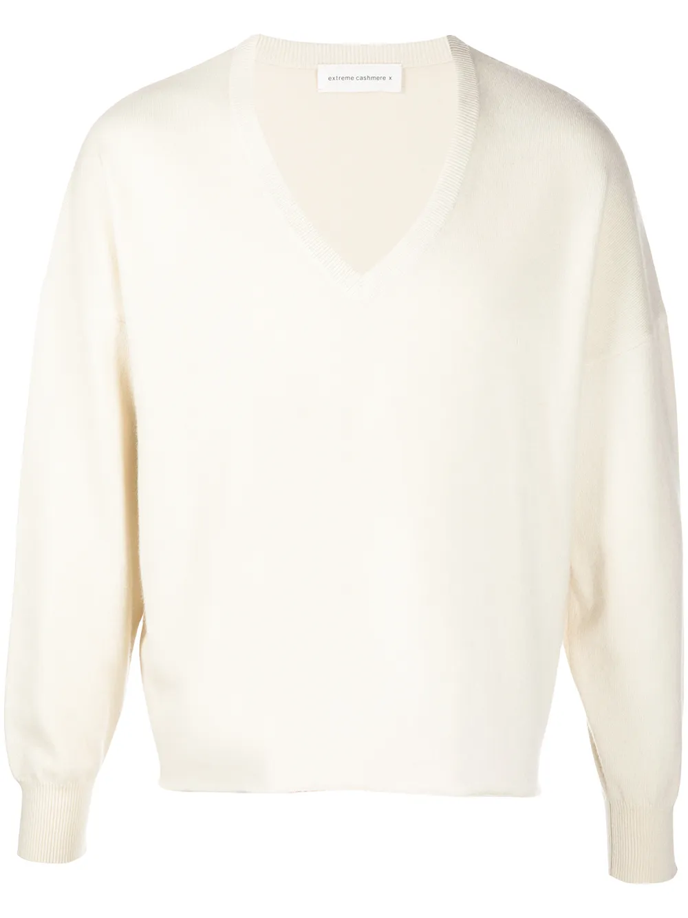 Image 1 of extreme cashmere fine-knit V-neck jumper
