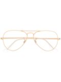 Ray-Ban aviator-frame glasses - Gold