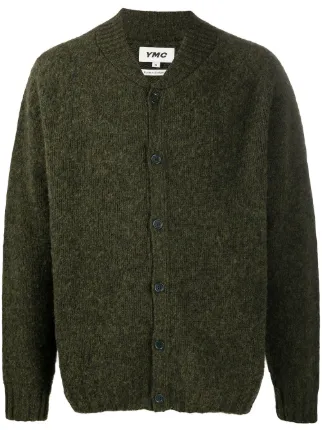YMC purl-knit Wool Cardigan - Farfetch