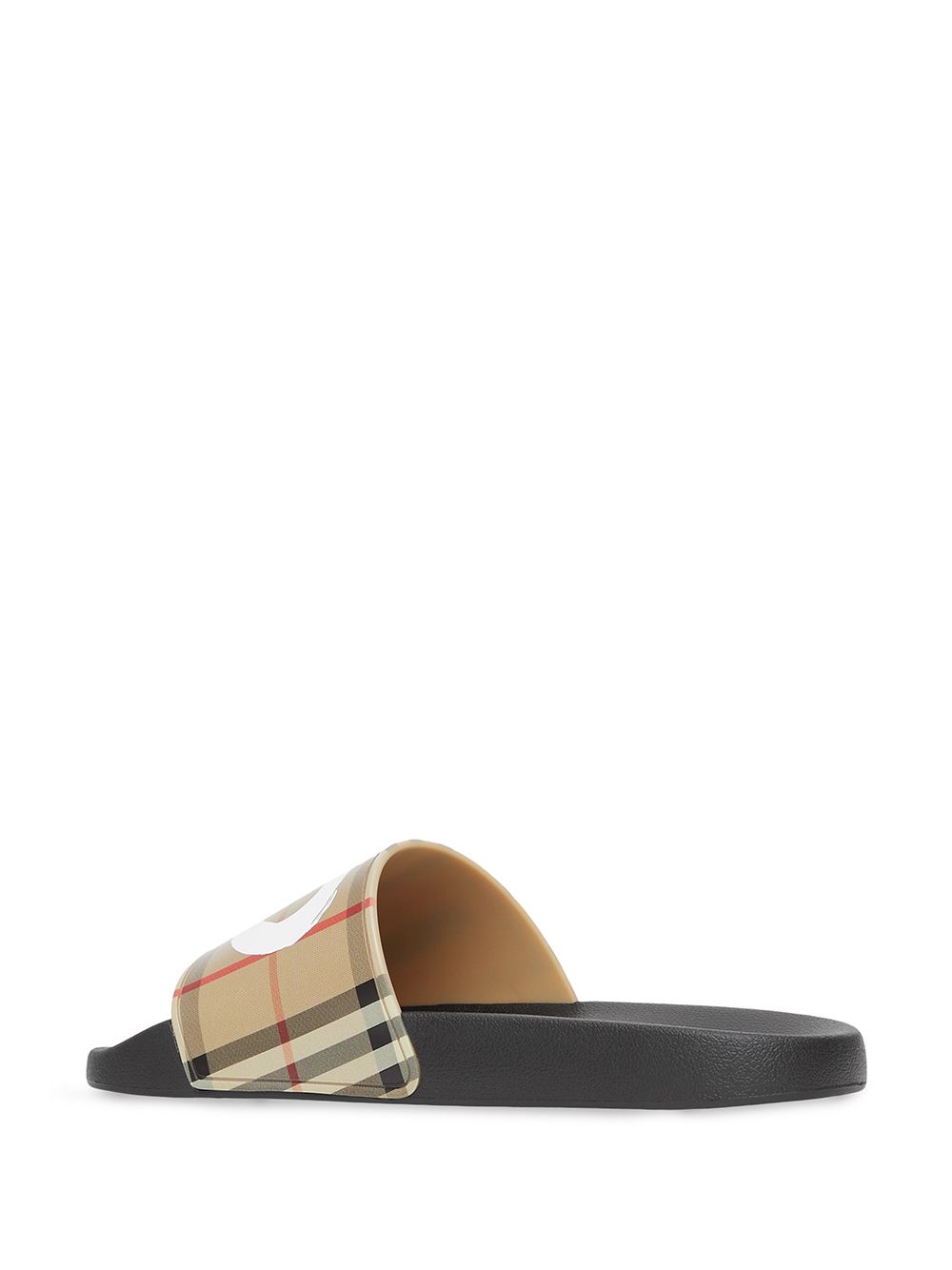 Burberry Vintage Check love-print slides - FARFETCH