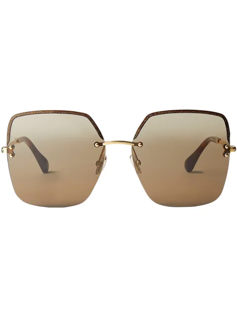 Tavi oversize square-frame sunglasses
