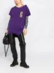 Image 2 of Dsquared2 cold-shoulder logo-print sweatshirt