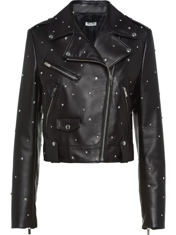 miu miu leather jacket