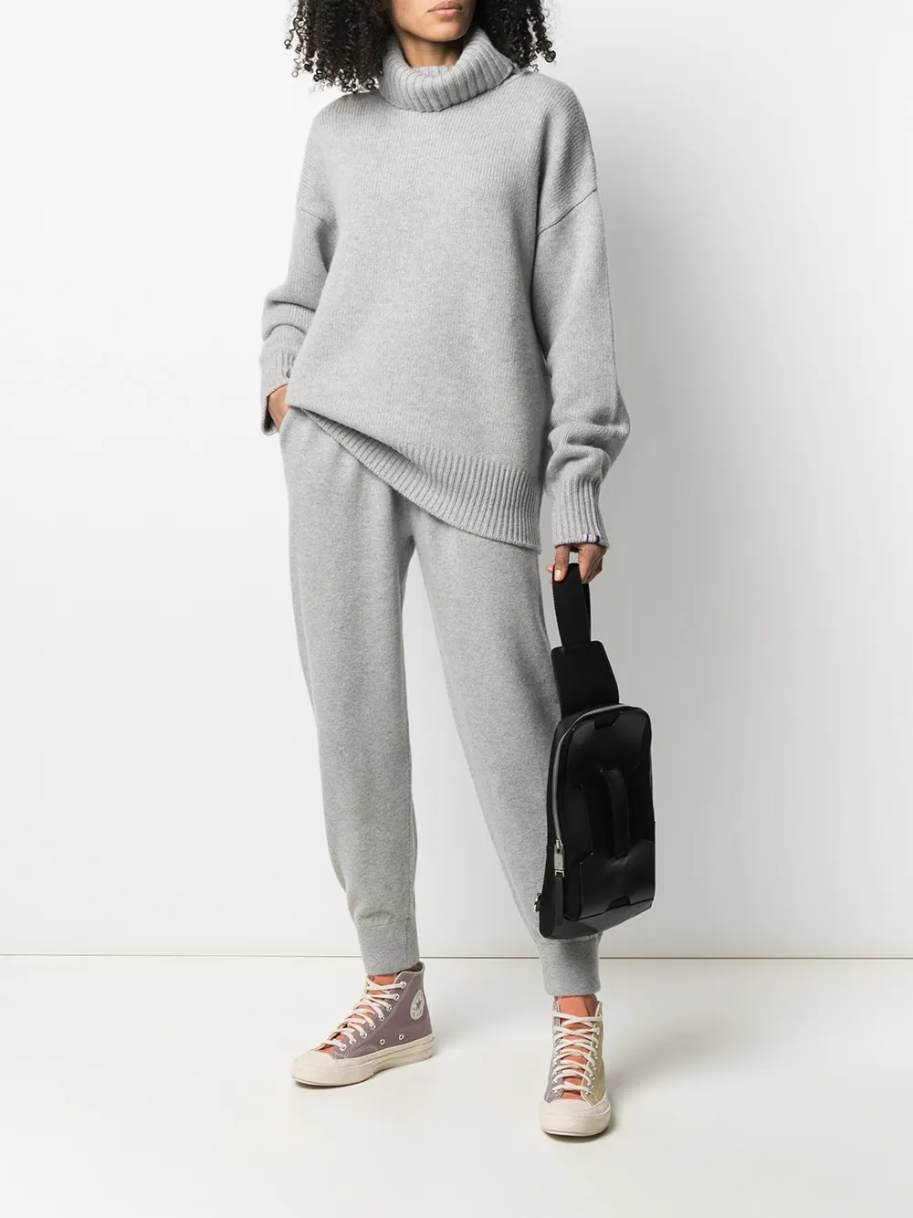 extreme cashmere Trui van kasjmiermix Grijs