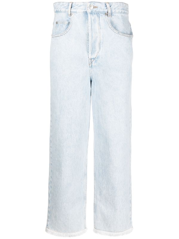 Isse Cafe lugt Isabel Marant Étoile high-rise Cropped Jeans - Farfetch