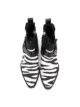 Cinzia Araia Kids TEEN zebra-stripe leather boots