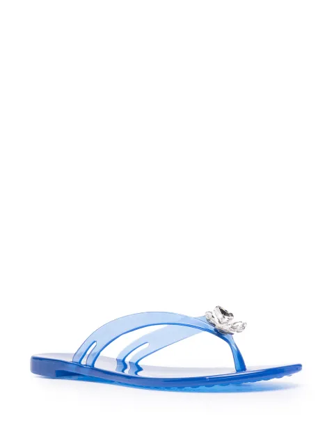 Casadei Jelly four-leaf clover flip-flops - FARFETCH