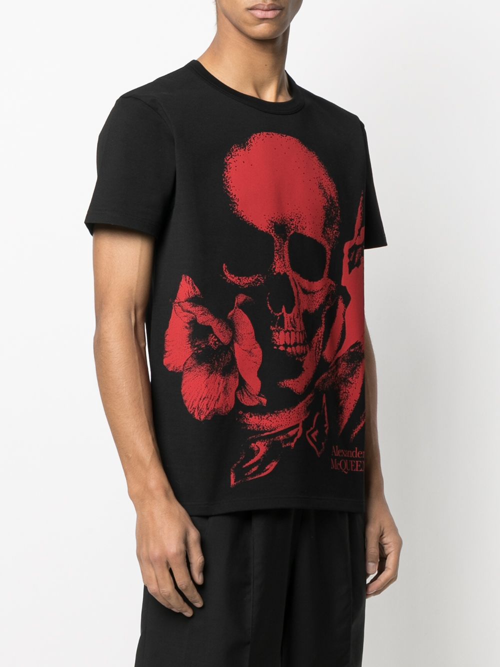 Alexander McQueen Skull Logo Print T-shirt - Farfetch