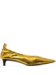 Image 1 of Jil Sander metallic pointed-toe pumps
