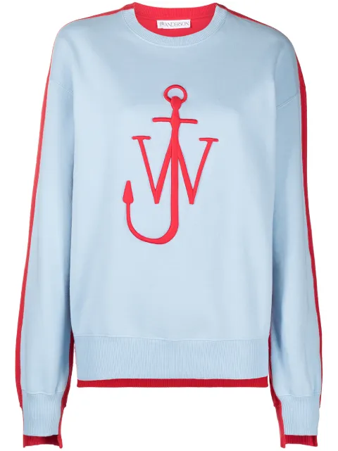 JW Anderson contrast panelled logo sweatshirt