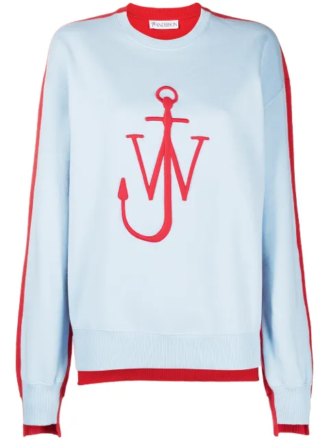 JW Anderson contrast panelled logo sweatshirt