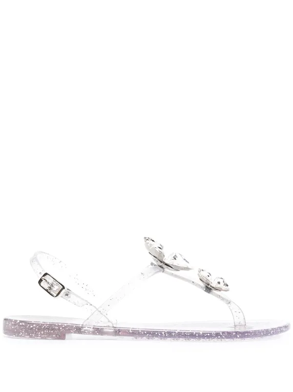 casadei jelly flip flops