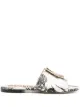 Image 1 of Moschino botanical-print flat sandals