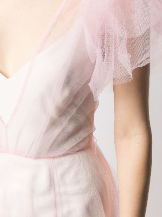 ruffle detail long dress展示图