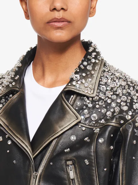 Shop Miu Miu crystal-embellished 