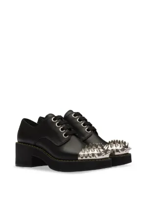 spike block heel Derby shoes