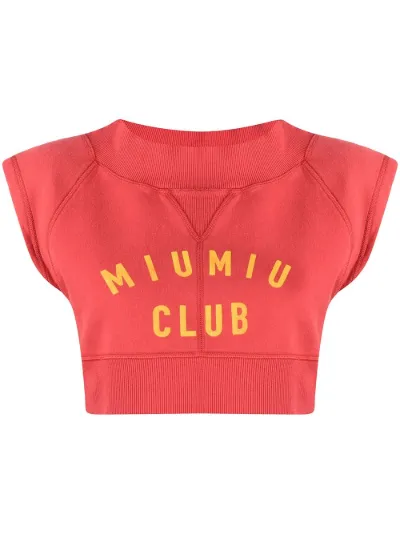 Miu Miu Club cropped top | Miu Miu 