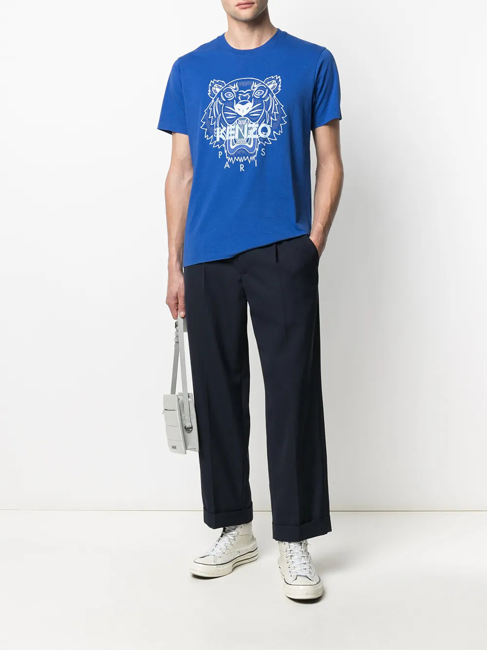 фото Kenzo футболка с вышивкой tiger