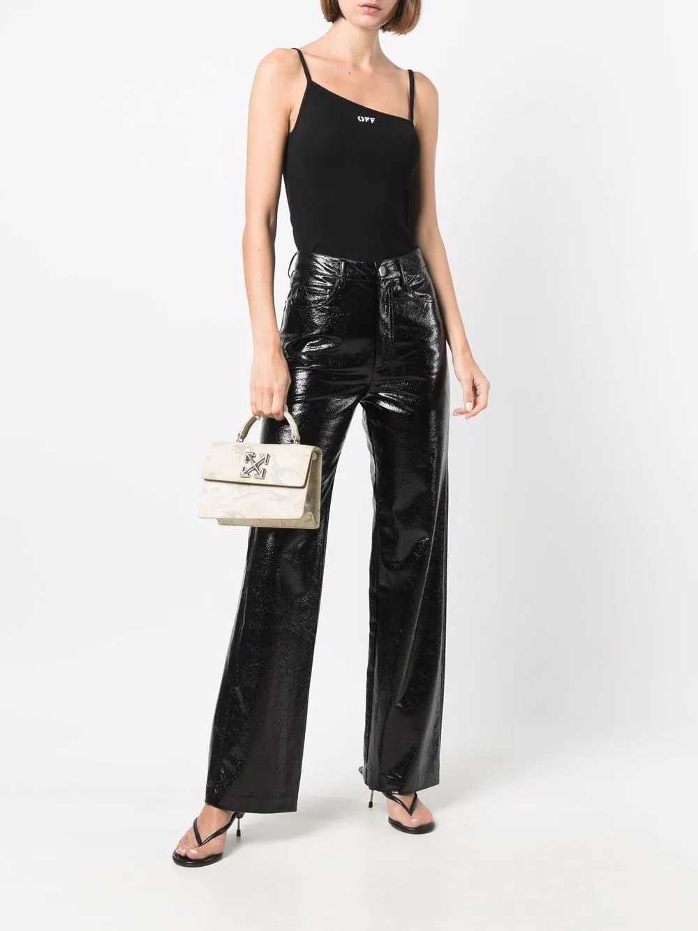 Off-White Asymmetrisch hemd - Zwart