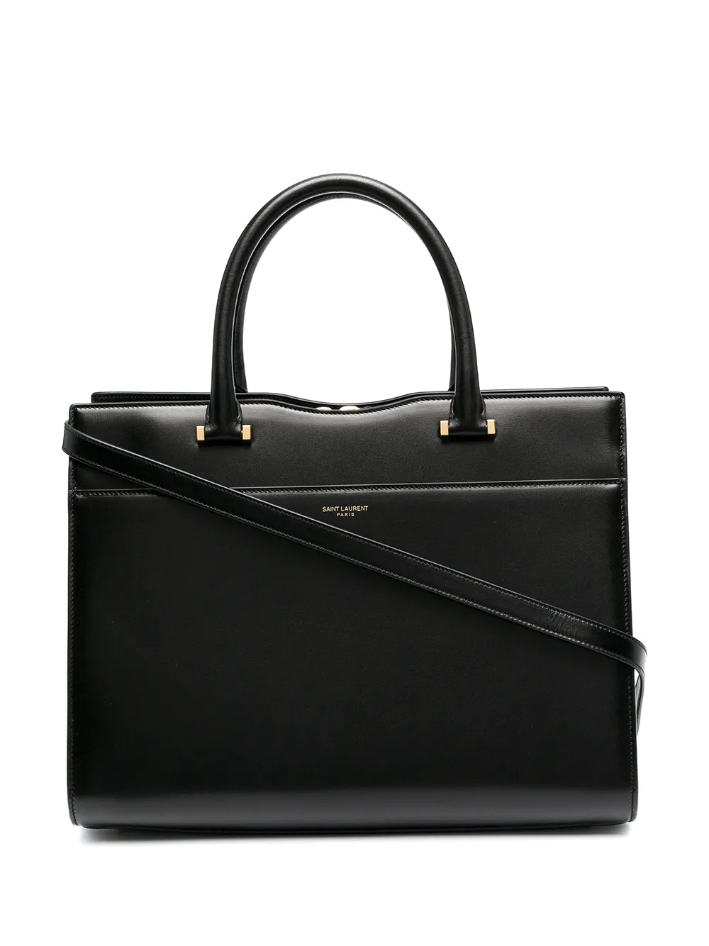фото Saint laurent сумка-тоут с тисненым логотипом
