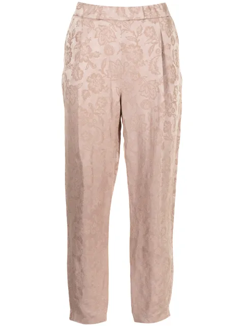 Fabiana Filippi high-rise cropped jacquard trousers