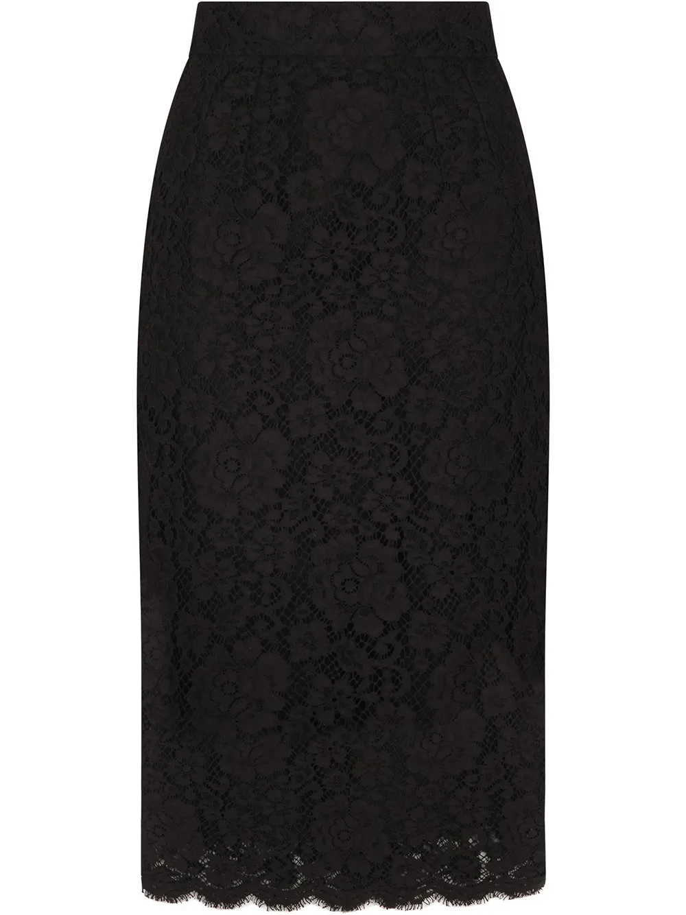 

Dolce & Gabbana falda lápiz con cintura alta - Negro