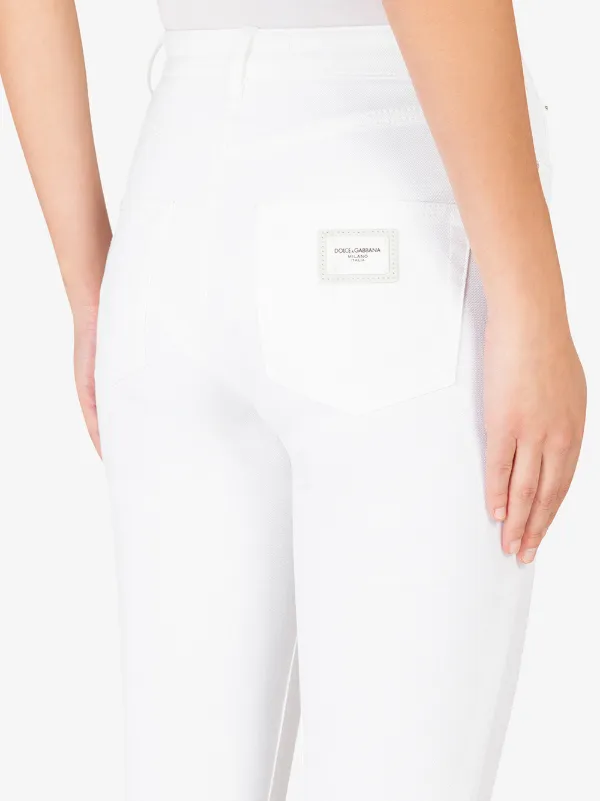 Dolce & Gabbana Audrey Skinny Jeans | White | FARFETCH JO