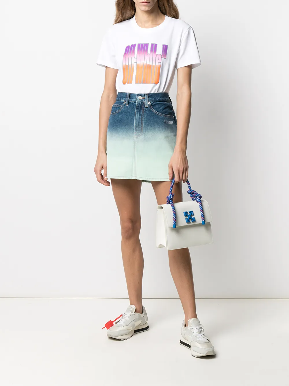 Off-White Denim rok - Blauw