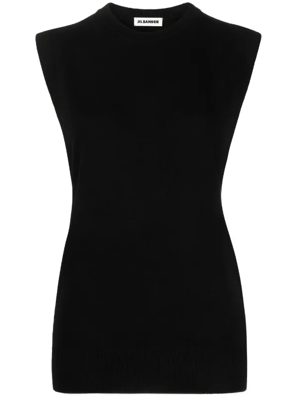 Jil Sander Sleeveless crew-neck Jumper 